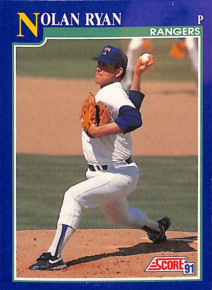 FIINR Baseball Card 1991 Score Nolan Ryan Rangers Baseball Card #4 - Mint Condition