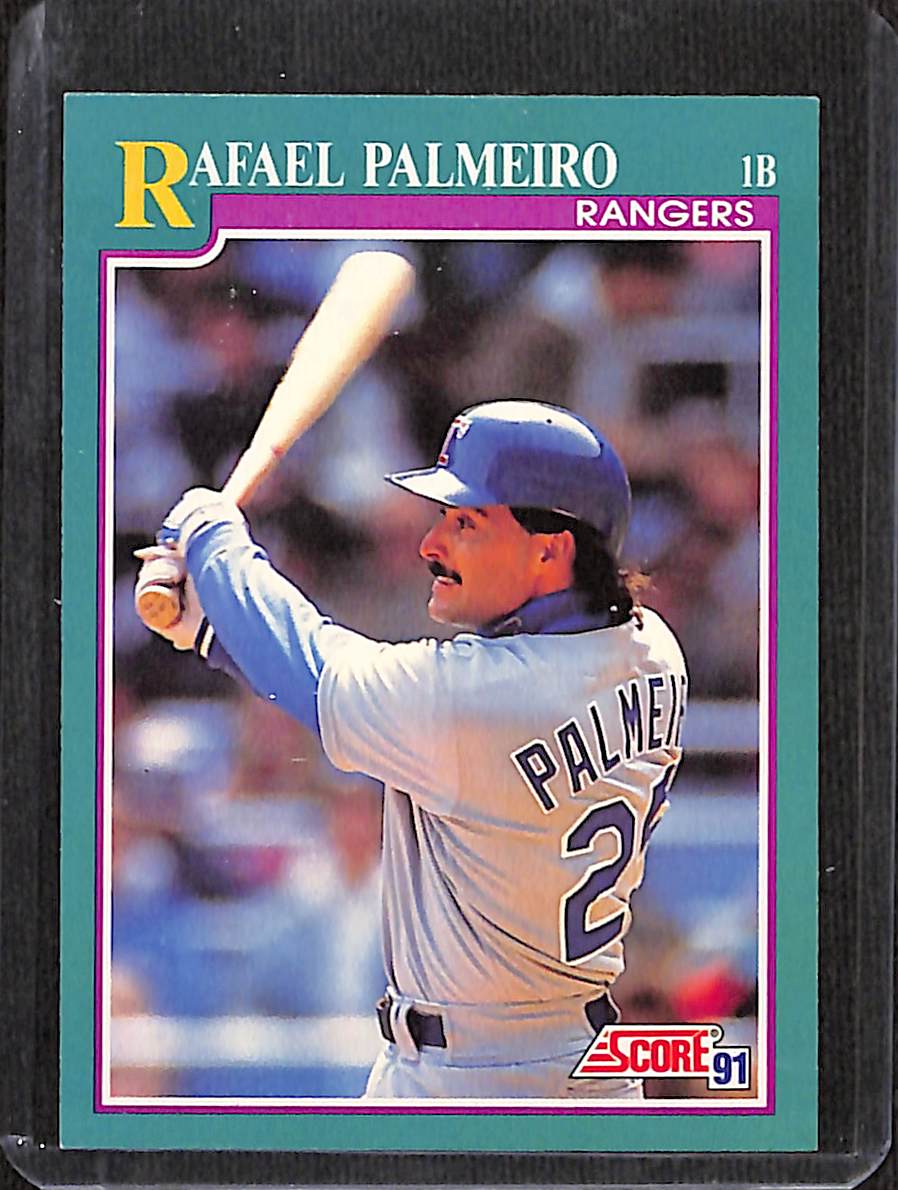 FIINR Baseball Card 1991 Score Rafael Palmeiro MLB Baseball Card #1B - Mint Condition