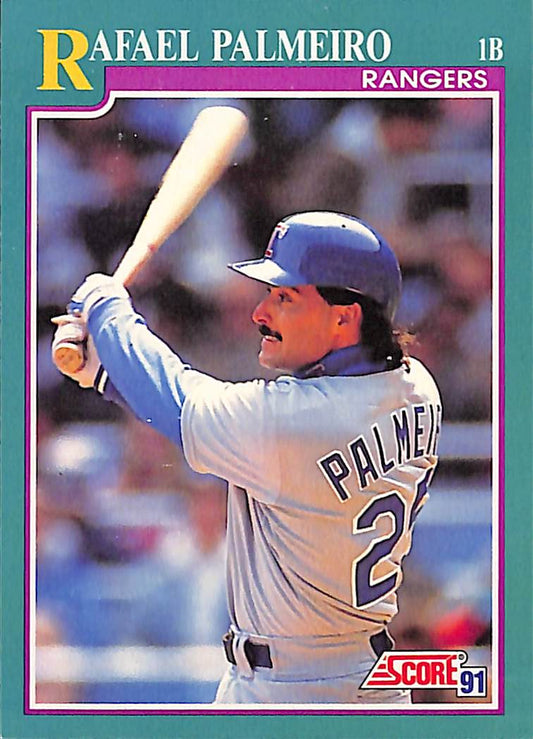 FIINR Baseball Card 1991 Score Rafael Palmeiro MLB Baseball Card #1B - Mint Condition