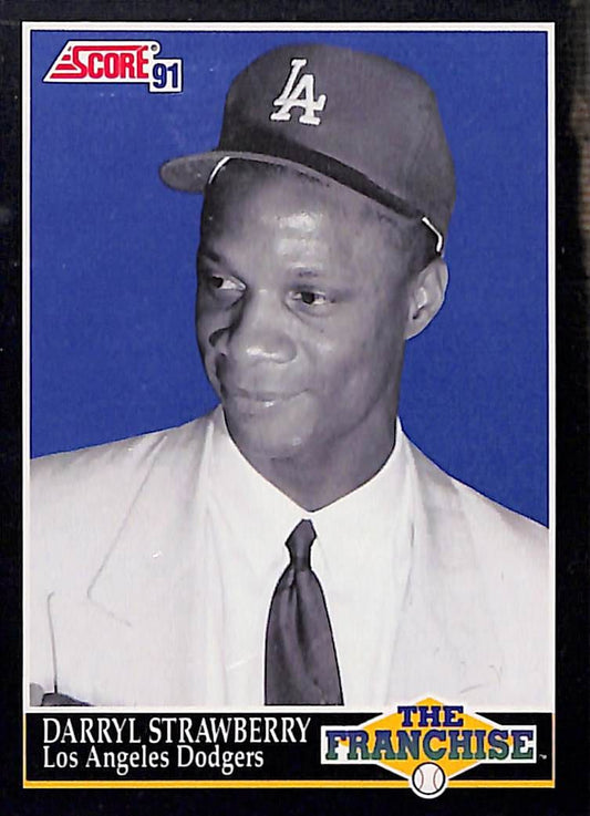 FIINR Baseball Card 1991 Score The Franchise Darryl Strawberry MLB Baseball Card #864 - Mint Condition
