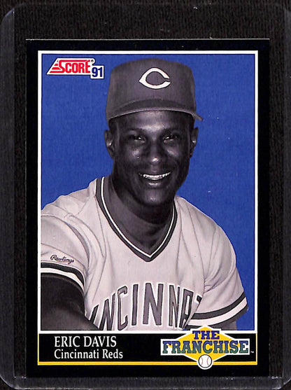 FIINR Baseball Card 1991 Score The Franchise Eric Davis MLB Baseball Card #863 - Mint Condition