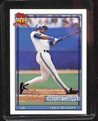 FIINR Baseball Card 1991 Topps 40 Fred McGriff Baseball Card #140 - Mint Condition