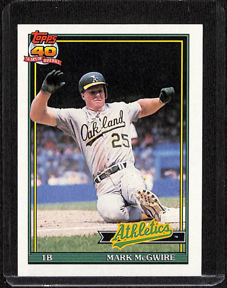 FIINR Baseball Card 1991 Topps 40 Years Mark McGwire Baseball Card #270 - Mint Condition