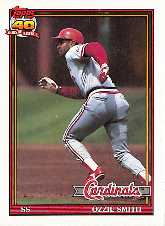 FIINR Baseball Card 1991 Topps 40 Years Ozzie Smith Baseball Card #130 - Mint Condition