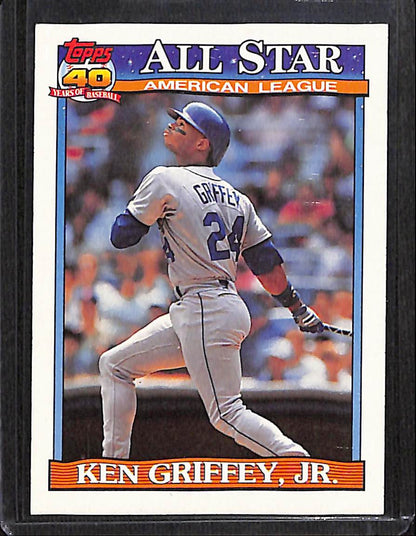 FIINR Baseball Card 1991 Topps All-Star Ken Griffey Jr. Baseball Card #392 - Mint Condition