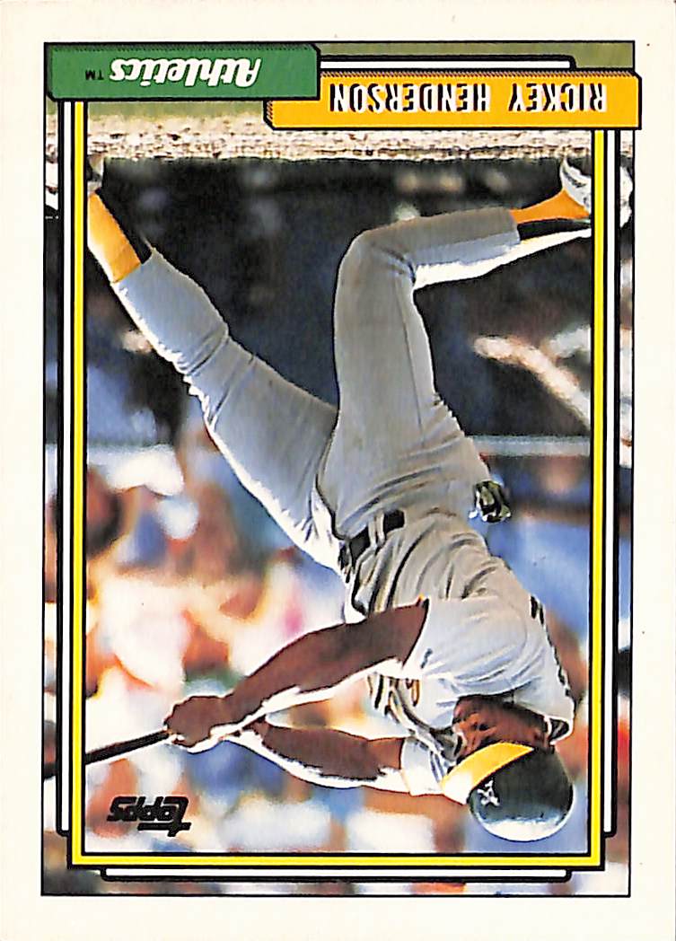 FIINR Baseball Card 1991 Topps Rickey Henderson Baseball Card #560 - Mint Condition