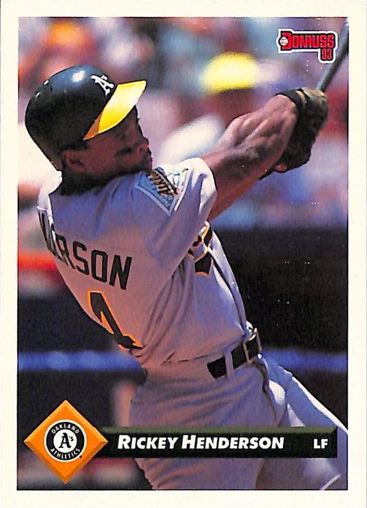 FIINR Baseball Card 1992 Donruss Rickey Henderson Baseball Card #315 - Mint Condition