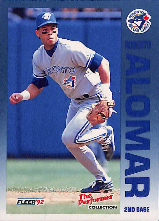 FIINR Baseball Card 1992 Fleer Roberto Alomar MLB Baseball Card #24 - Mint Condition