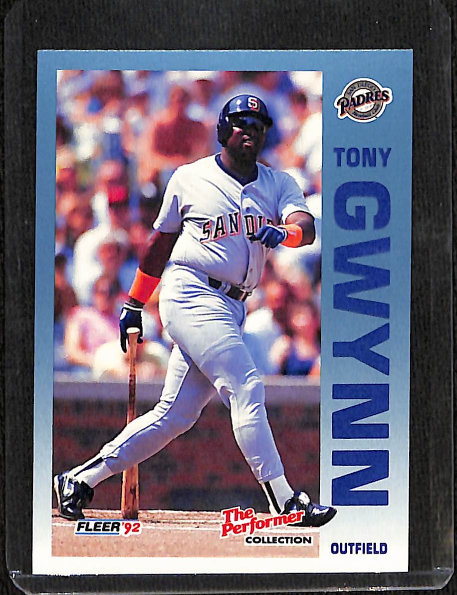 FIINR Baseball Card 1992 Fleer The Performer Tony Gwynn MLB Baseball Card #10 - Mint Condition