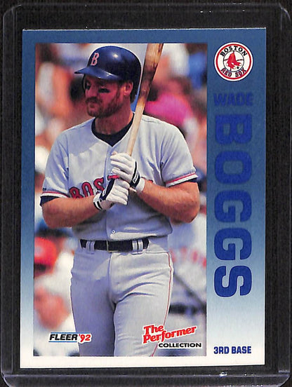 FIINR Baseball Card 1992 Fleer Wade Boggs MLB Baseball Card #9 - Mint Condition
