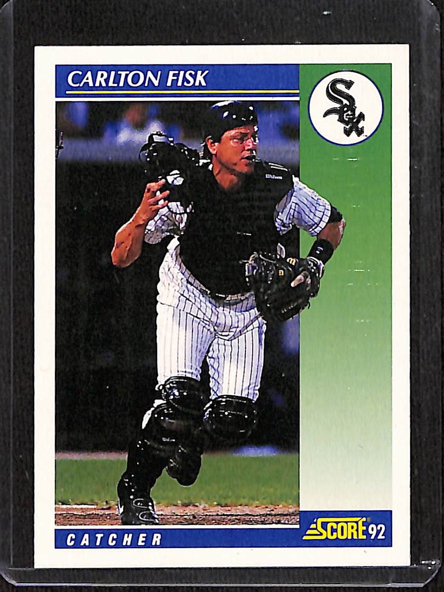FIINR Baseball Card 1992 Score Carlton Fisk Vintage MLB Baseball Card #72 - Mint Condition