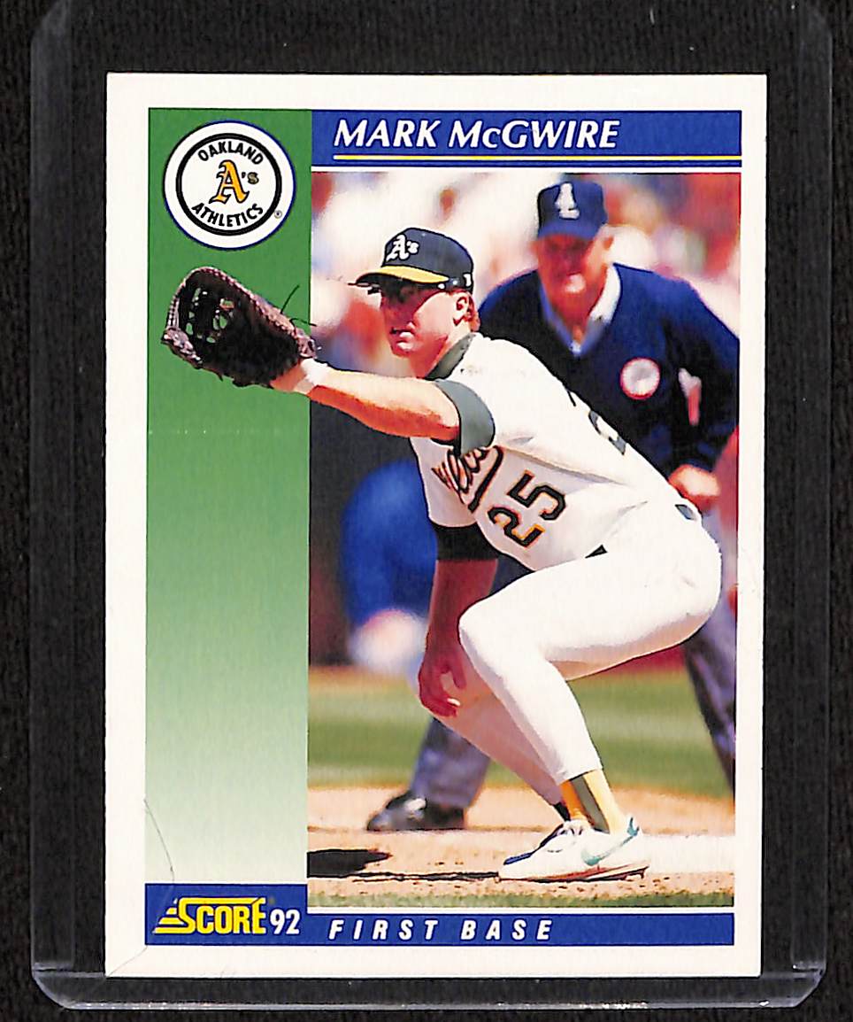 FIINR Baseball Card 1992 Score Mark McGwire Baseball Card #20 - Mint Condition