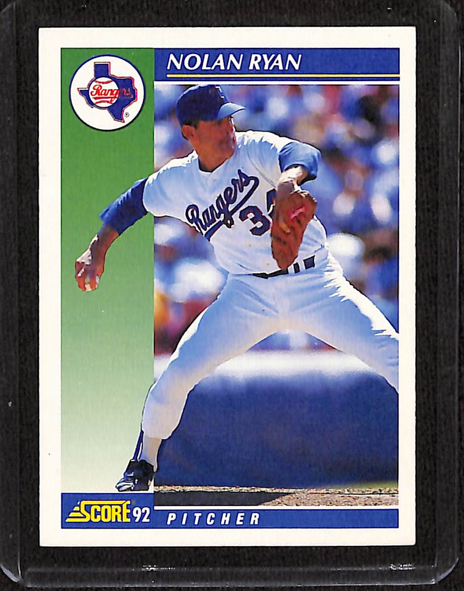FIINR Baseball Card 1992 Score Nolan Ryan Rangers Baseball Card #2 - Mint Condition