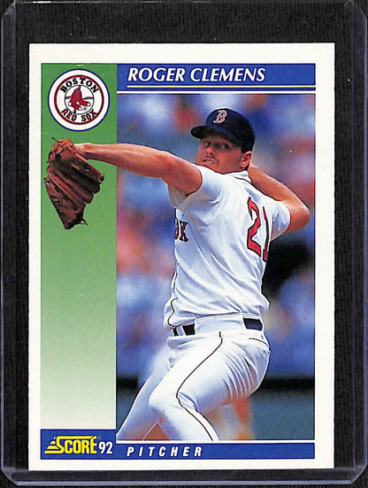 FIINR Baseball Card 1992 Score Roger Clemens MLB Baseball Card #21 - Mint Condition