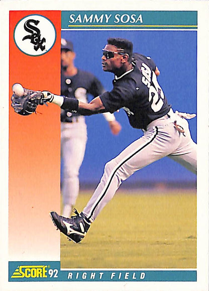 FIINR Baseball Card 1992 Score Sammy Sosa MLB Baseball Error Card #258 - Mint Condition