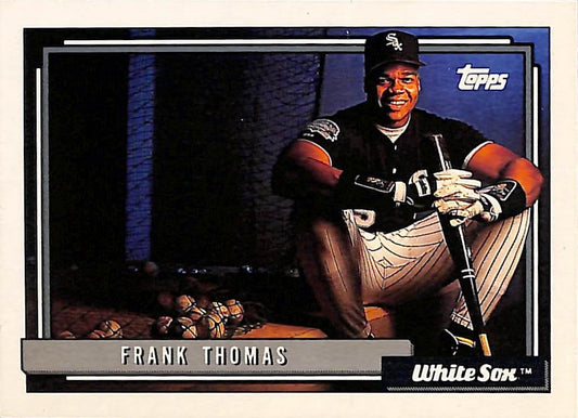 FIINR Baseball Card 1992 Topps Frank Thomas Baseball Card White Sox #552 - Mint Condition