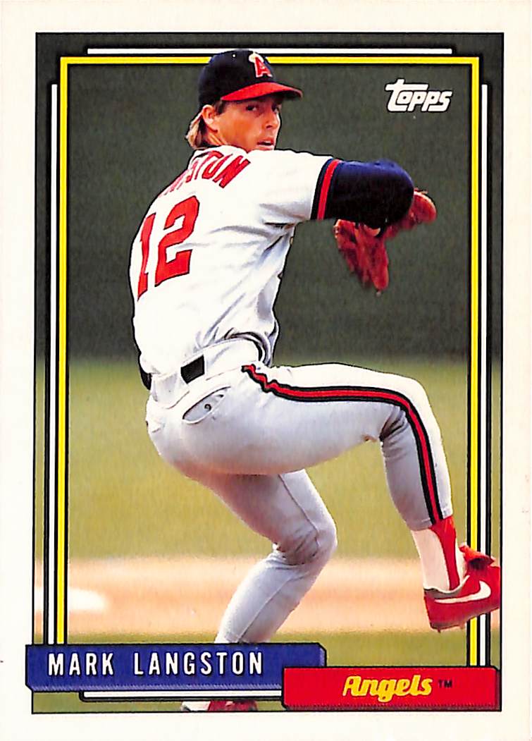 FIINR Baseball Card 1992 Topps Mark Langston MLB Baseball Card #165 - Mint Condition