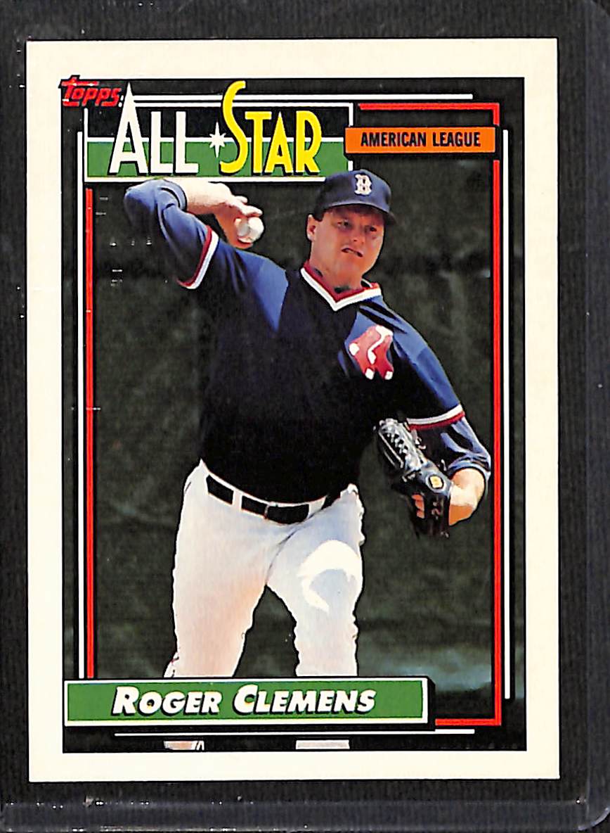 FIINR Baseball Card 1992 Topps Roger Clemens Baseball Card #404 - Mint Condition