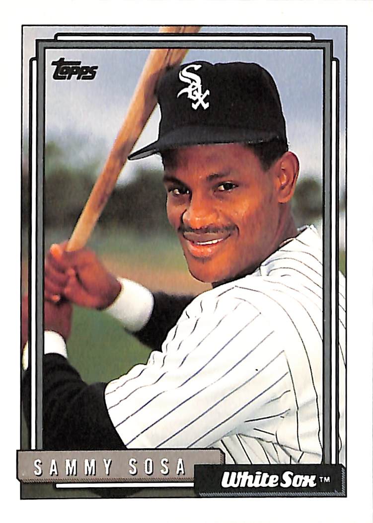 FIINR Baseball Card 1992 Topps Sammy Sosa Baseball Error Rookie Card #94 - Error Card - Rookie Card - Mint Condition