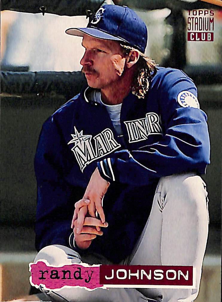 FIINR Baseball Card 1992 Topps Stadium Club Randy Johnson Baseball #438 - Mint Condition