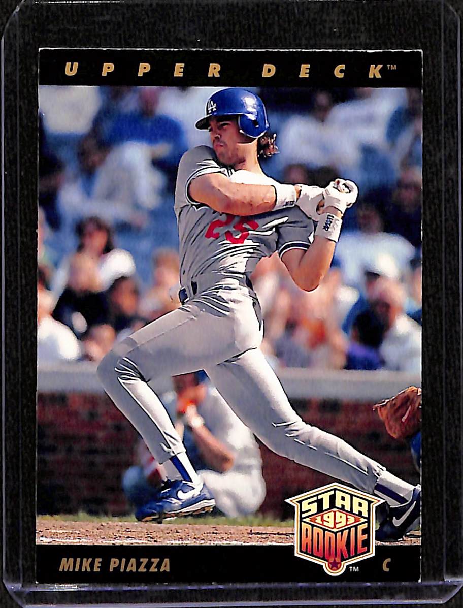 FIINR Baseball Card 1992 Upper Deck Mike Piazza Rookie MLB Baseball Card #2 - Rookie Card - Mint Condition