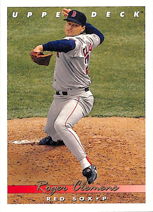 FIINR Baseball Card 1992 Upper Deck Roger Clemens MLB Baseball Card #135 - Mint Condition