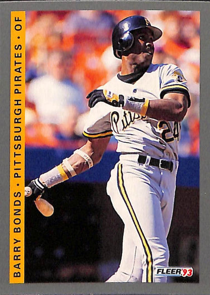 FIINR Baseball Card 1993 Fleer Barry Bonds Baseball Card #112 - Mint Condition