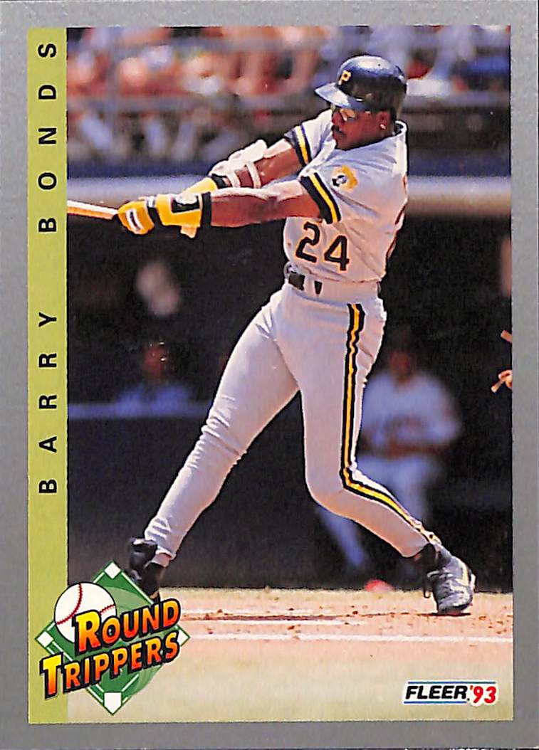 FIINR Baseball Card 1993 Fleer Round Tippers Barry Bonds Baseball Card #350 - Mint Condition