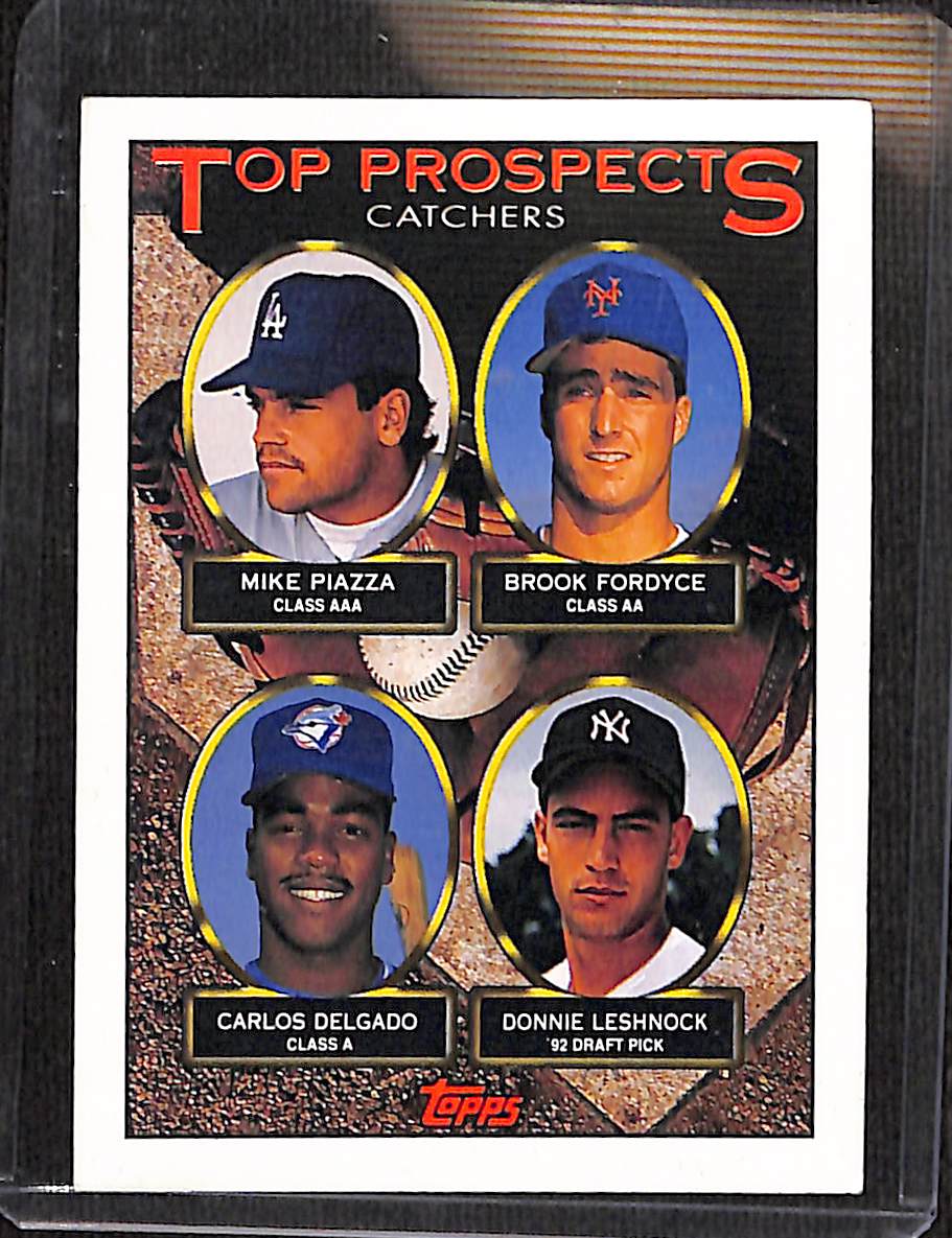 FIINR Baseball Card 1993 Topps Mike Piazza Top Prospects MLB Baseball Card #701 - Mint Condition