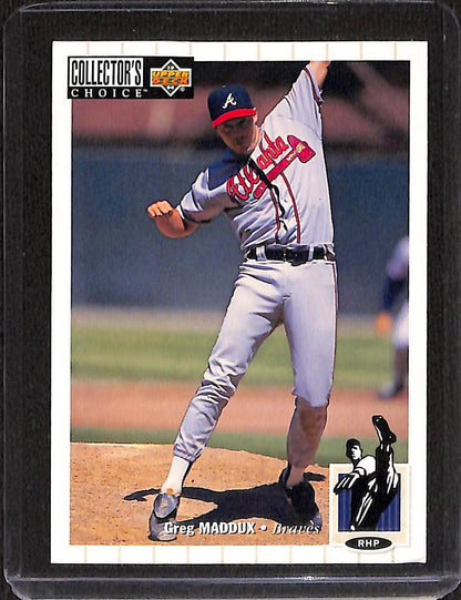 FIINR Baseball Card 1993 Upper Deck Collectors Choice Greg Maddux MLB Baseball Card #183 - Mint Condition