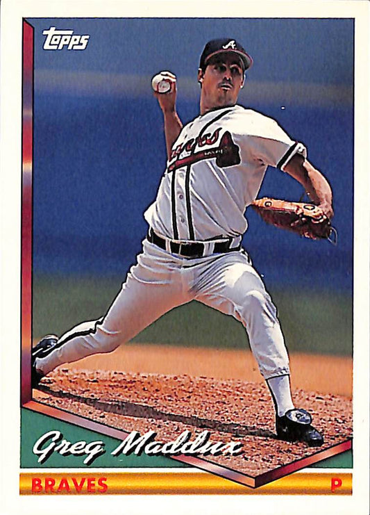 FIINR Baseball Card 1994 Topps Greg Maddux MLB Baseball Card #499 - Mint Condition