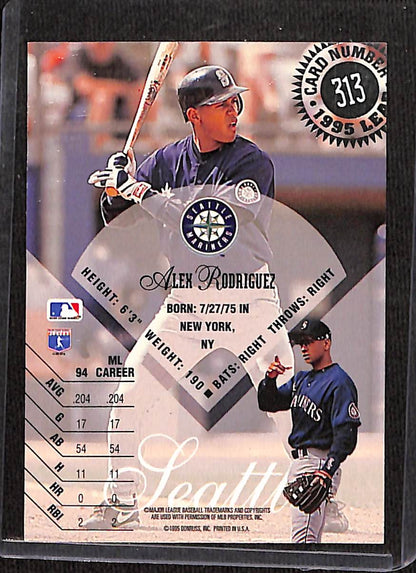 FIINR Baseball Card 1995 Donruss Alex Rodriguez A-Rod MLB Baseball Card #313 - Mint Condition