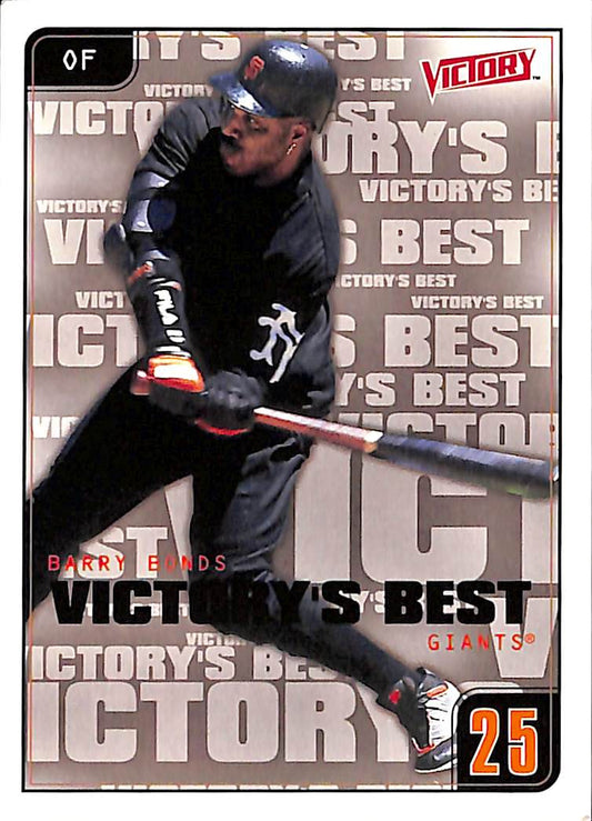 FIINR Baseball Card 2001 Upper Deck Victory Best Barry Bonds Baseball Card #625 - Mint Condition
