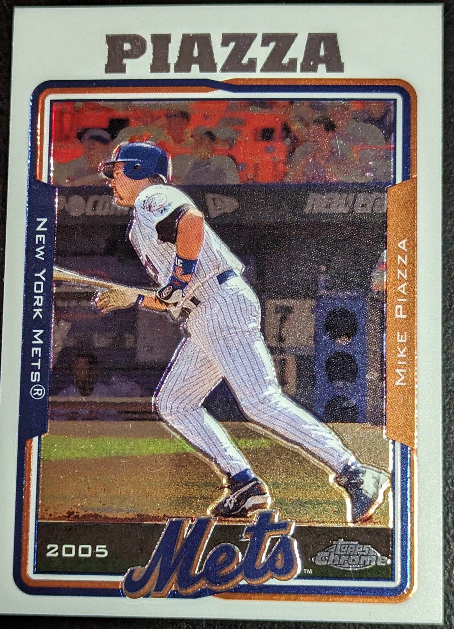 FIINR Baseball Card 2005 Topps Chrome Mike Piazza MLB Baseball Card #317 - Mint Condition