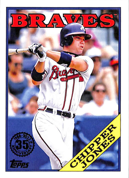 FIINR Baseball Card 2023 Topps Chipper Jones MLB Baseball Card #T88-27 - Mint Condition