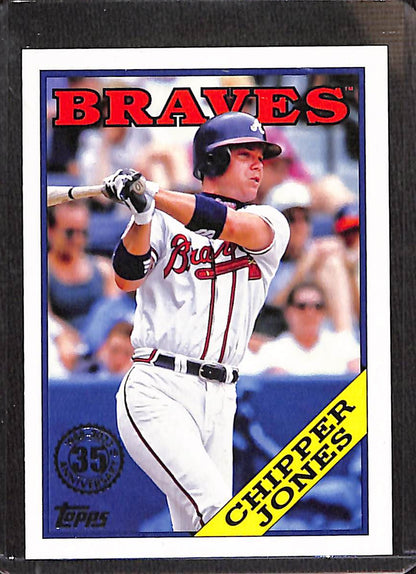 FIINR Baseball Card 2023 Topps Chipper Jones MLB Baseball Card #T88-27 - Mint Condition