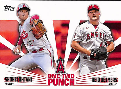 FIINR Baseball Card 2023 Topps Shohei Ohtani - Reid Detmers MLB Baseball Card #12P-23 - Mint Condition