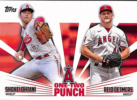 FIINR Baseball Card 2023 Topps Shohei Ohtani - Reid Detmers MLB Baseball Card #12P-23 - Mint Condition