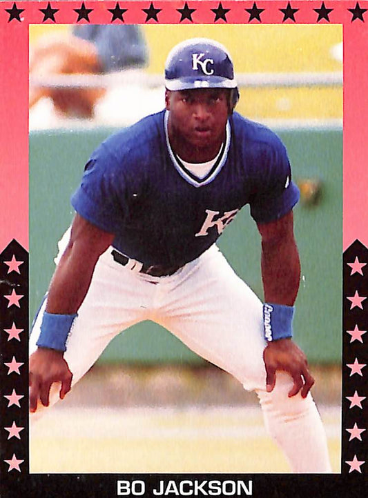 FIINR Baseball Card Bo Jackson Rare-oddball Hottest Hitters MLB Baseball Card - Unknown Maker - Mint Condition