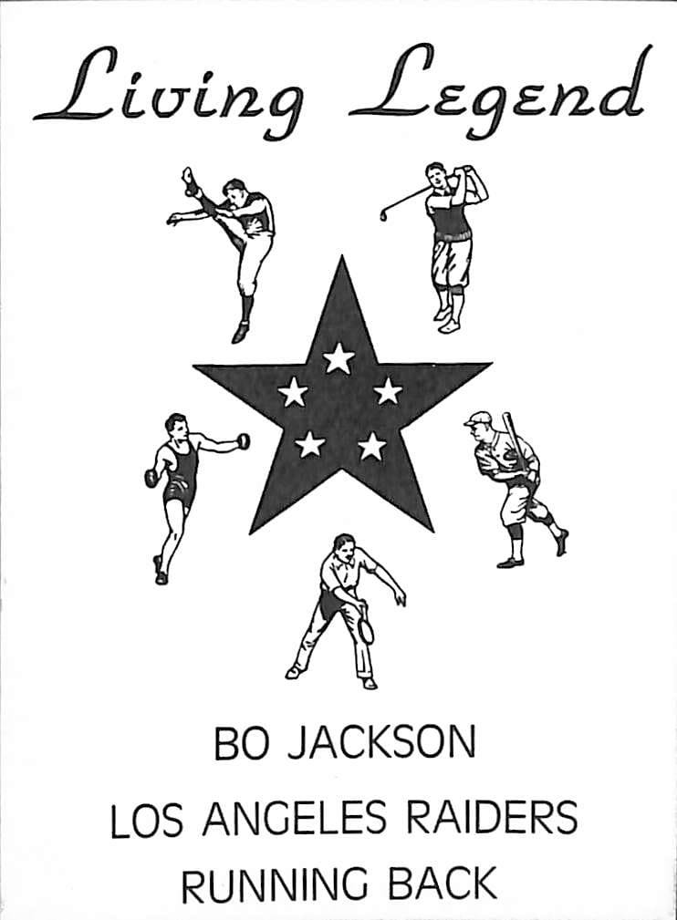 FIINR Baseball Card Bo Jackson Rare-oddball Living-legend Baseball - Unknown Maker