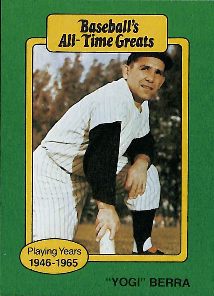 FIINR Baseball Card Yogi Berra All Time Greats Yogi Berra Player Card  - Mint Condition