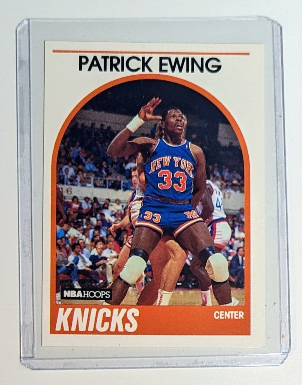 FIINR BasketBall Card 1989 NBA Hoops Patrick Ewing basketball card #80