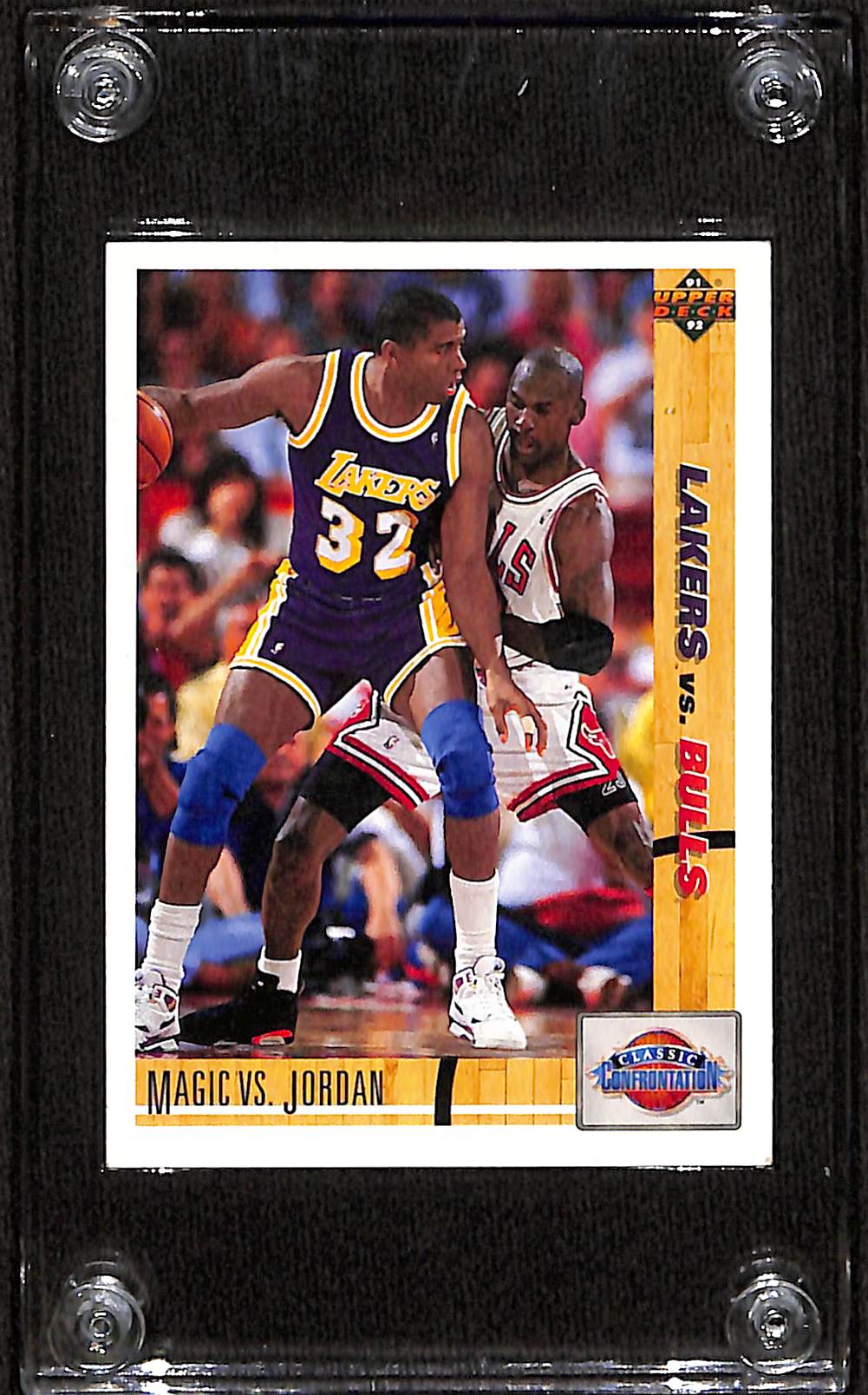 FIINR BasketBall Card 1991 Upper Deck Magic Johnson Vs Michael Jordan NBA Basketball Card #34 - Mint Condition