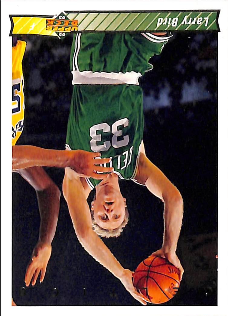 FIINR BasketBall Card 1992 Upper Deck Larry Bird NBA Basketball Player Card #33a - Mint Condition