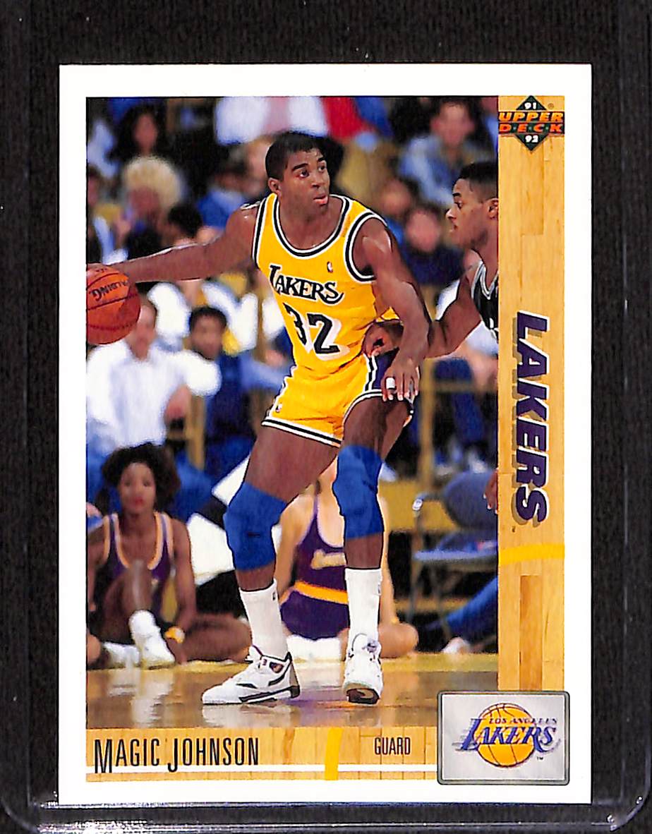 FIINR BasketBall Card 1992 Upper Deck Magic Johnson NBA Basketball Card #45 - Mint Condition