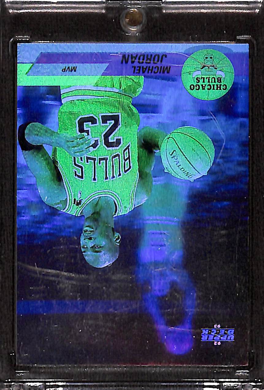FIINR BasketBall Card 1992 Upper Deck Michael Jordan Hologram Basketball Card #AW9 - Mint Condition