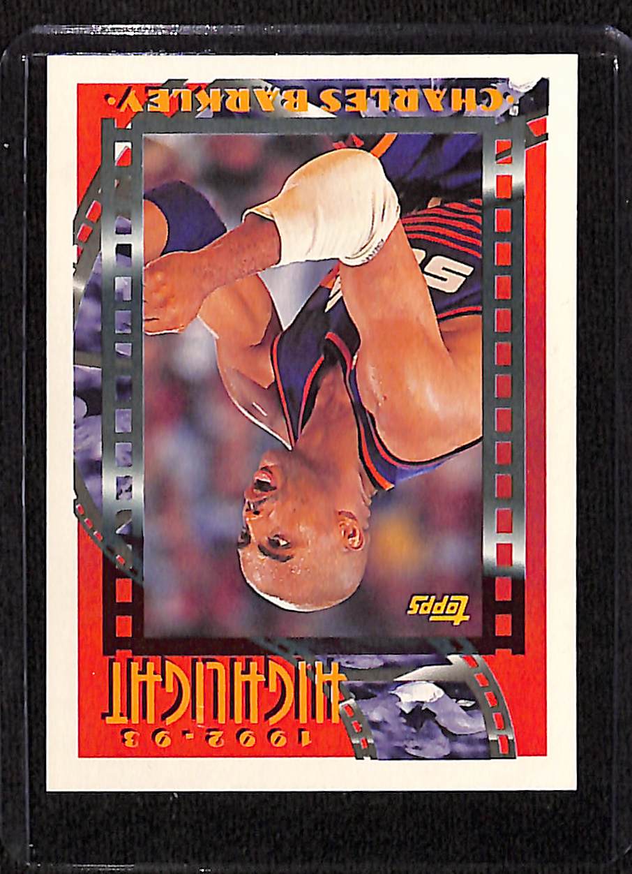 FIINR BasketBall Card 1993 Topps Charles Barkley NBA Highlight Basketball Card #1 - Mint Condition