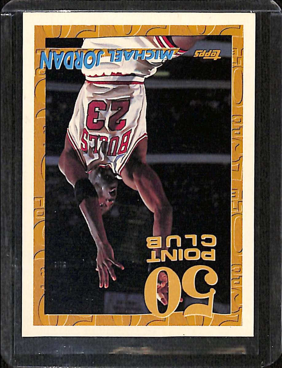 FIINR BasketBall Card 1993 Topps Michael Jordan 50 Point Club NBA Basketball Card #64 - Mint Condition