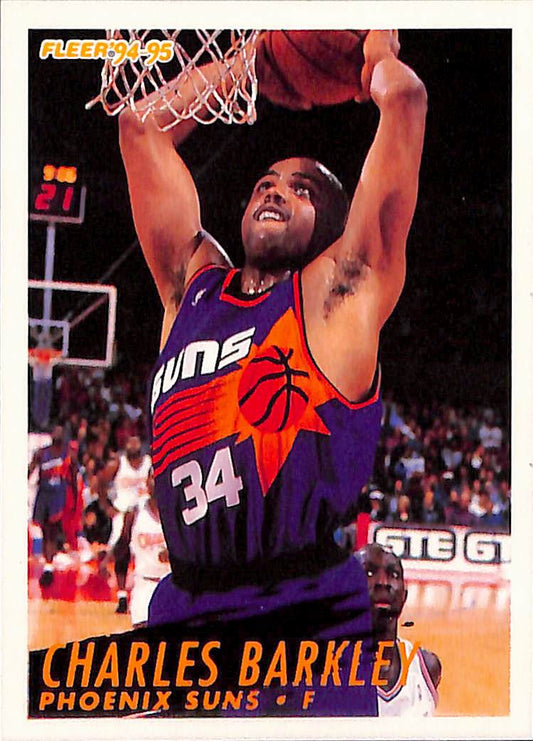 FIINR BasketBall Card 1994 Fleer Charles Barkley NBA Basketball Card #175 - Mint Condition