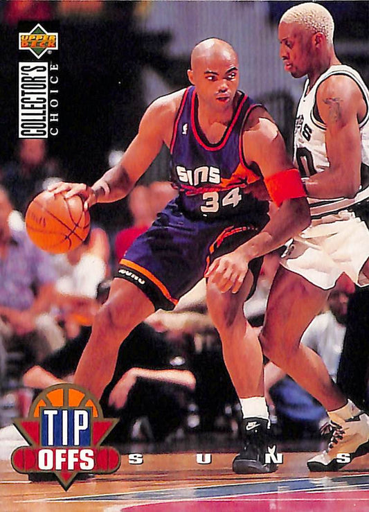 FIINR BasketBall Card 1994 Upper Deck Charles Barkley and Dennis Rodman NBA Basketball Card #186 - Mint Condition